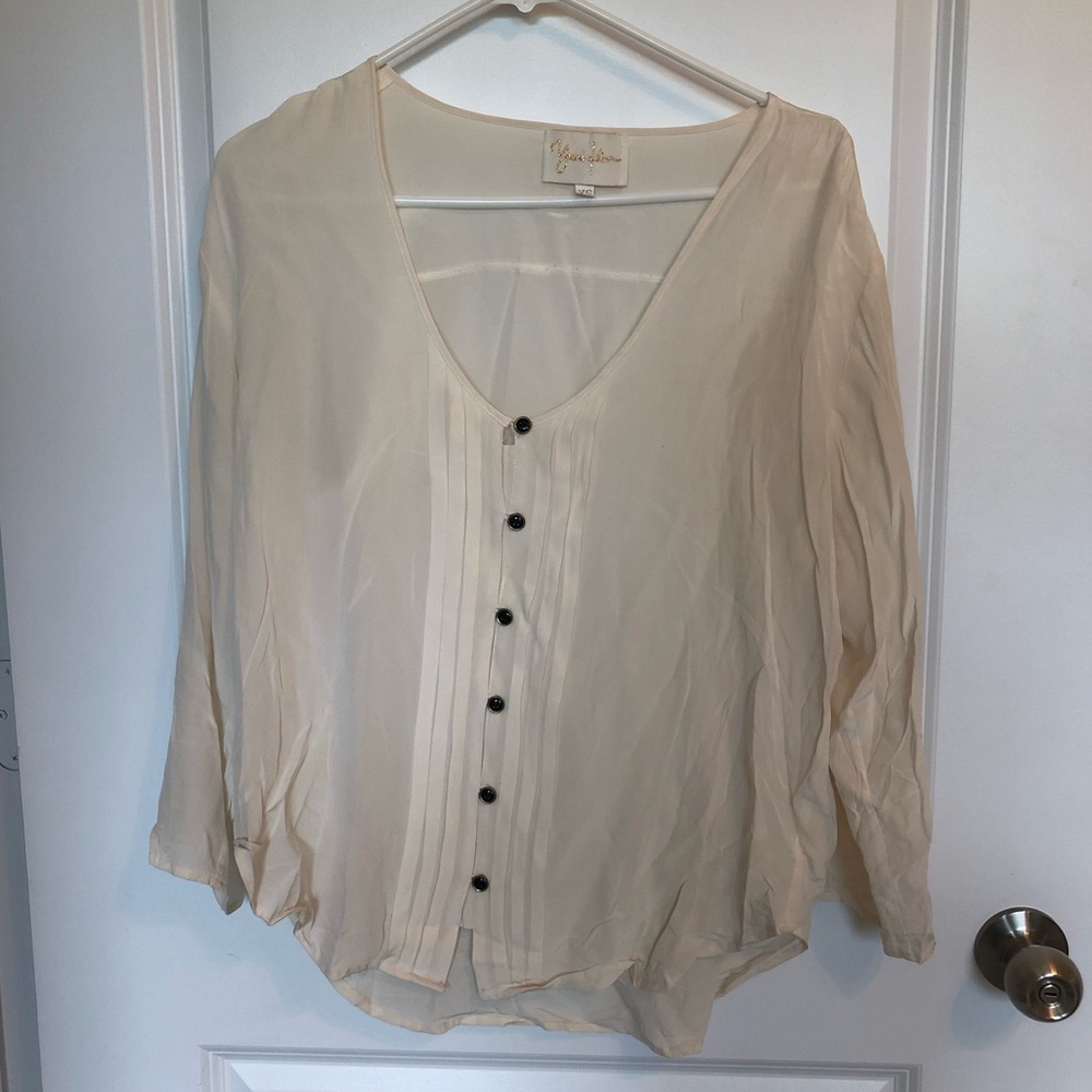 Yumi Kim Cream Silk Top *has small untreated spot
